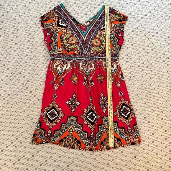 Kiara XL Pink Boho Midi Dress - Picture 10 of 10